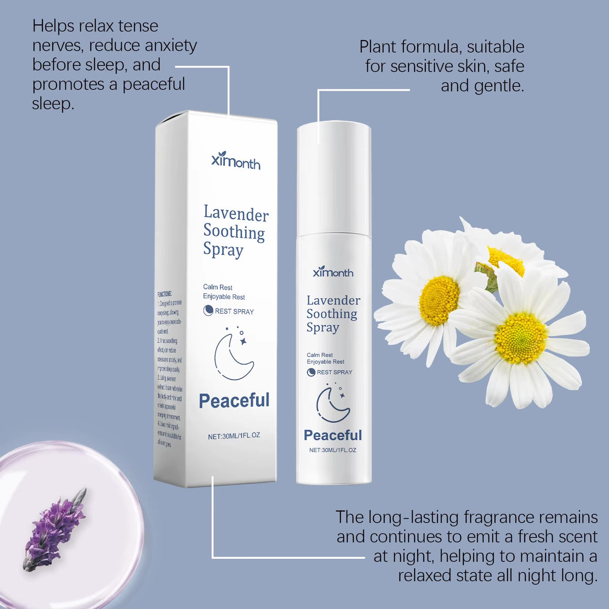 Lavender and chamomile pillow spray benefits